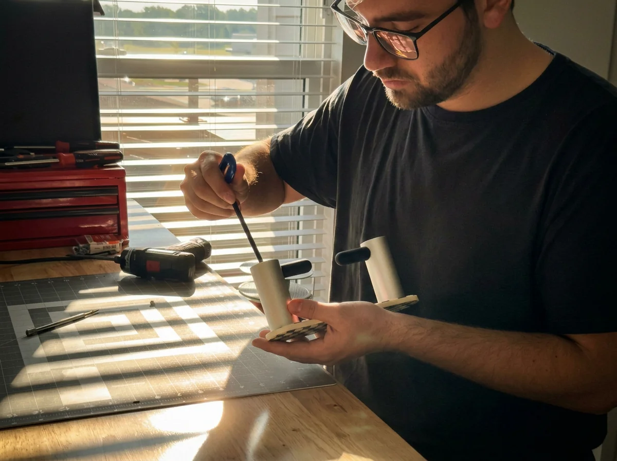 Hand assembly at Figura Studio — pending final photo.